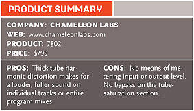 Chameleon Labs 7802 Stereo Opto Tube Compressor