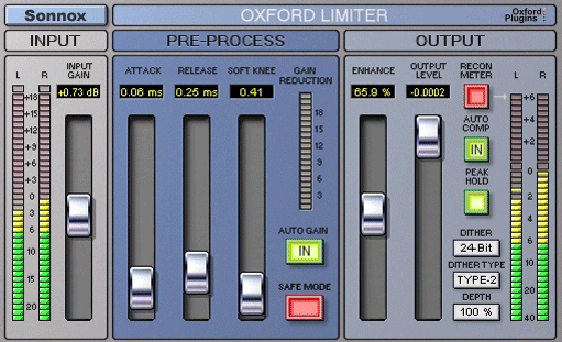 Sony Oxford Limiter Plug-In