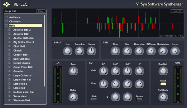 VirSyn Reflect Reverb Plug-in