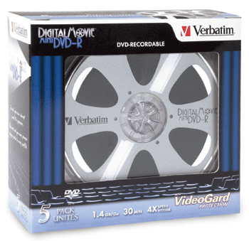 Verbatim Mini DigitalMovie DVD-R/RW Discs
